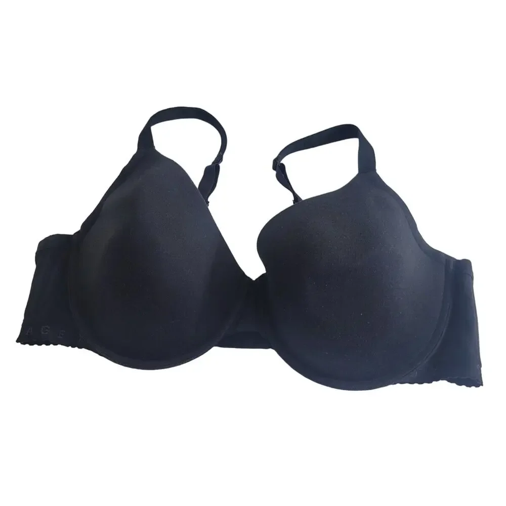 Savage X Fenty Black Full Coverage Adjustable Underwire T-Shirt Bra Size‎ 46DDD